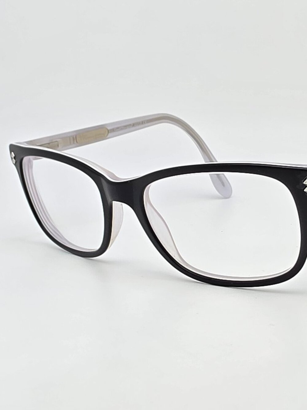 Ernest Hemingway 4617 Matte Black on Crystal Eyeglasses Frame w/ Flexhinge 52mm